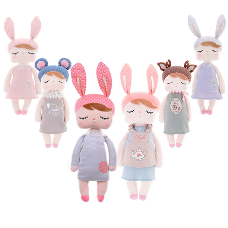 Metoo Ангела Кролик Плюшевые игрушки Baby Doll милые мягкие животных кукла juguete для