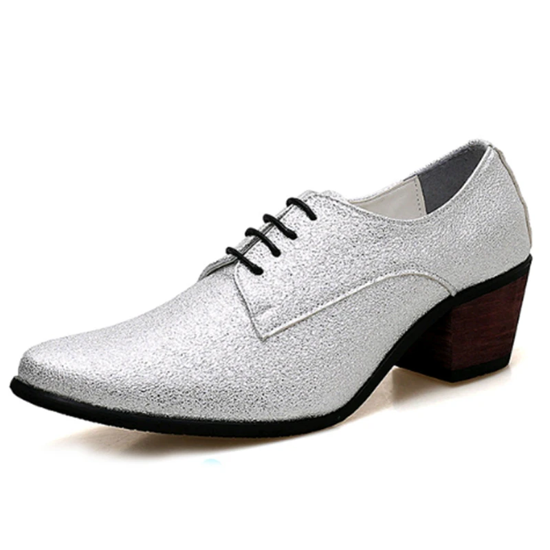 MIUBU Men Oxford Dress Shoes Lace Up Pointed Toe High Heels Luxury Gold Silver Wedding Groom Shoes Bling Glitter Party Prom
MIUBU Men Oxford Dress Shoes Lace Up Pointed Toe High Heels Luxury Gold Silver Wedding Groom Shoes Bling Glitter Party Prom