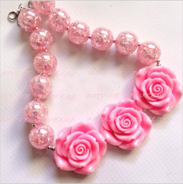 wholesale 5pcs / lot new Vintage Rose pink glittered kids bubblegum bead chunky statement necklace
wholesale 5pcs / lot new Vintage Rose pink glittered kids bubblegum bead chunky statement necklace