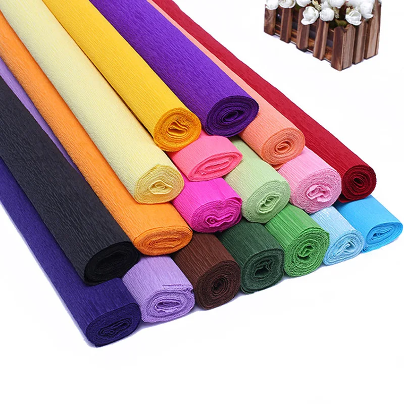 50*250cm/Roll Crepe Paper DIY Flower Making Wrapping Flower Packing Material Paper Craft Wedding Party Decoration Wrapping Paper
50*250cm/Roll Crepe Paper DIY Flower Making Wrapping Flower Packing Material Paper Craft Wedding Party Decoration Wrapping Paper