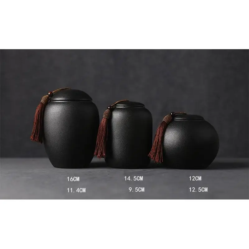1PCS Black Ceramic Storage Box Tea Leaves Container Tea Can Porcelain Tea Caddies Spice Jar Food Container kitchen Accessories
1PCS Black Ceramic Storage Box Tea Leaves Container Tea Can Porcelain Tea Caddies Spice Jar Food Container kitchen Accessories