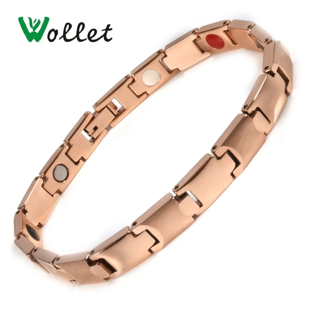 Wollet Jewerly 5 in 1 316L Stainless Steel Tungsten Magnetic Bracelet For Women Rose Gold Silver Color Germanium Magnet
Wollet Jewerly 5 in 1 316L Stainless Steel Tungsten Magnetic Bracelet For Women Rose Gold Silver Color Germanium Magnet
