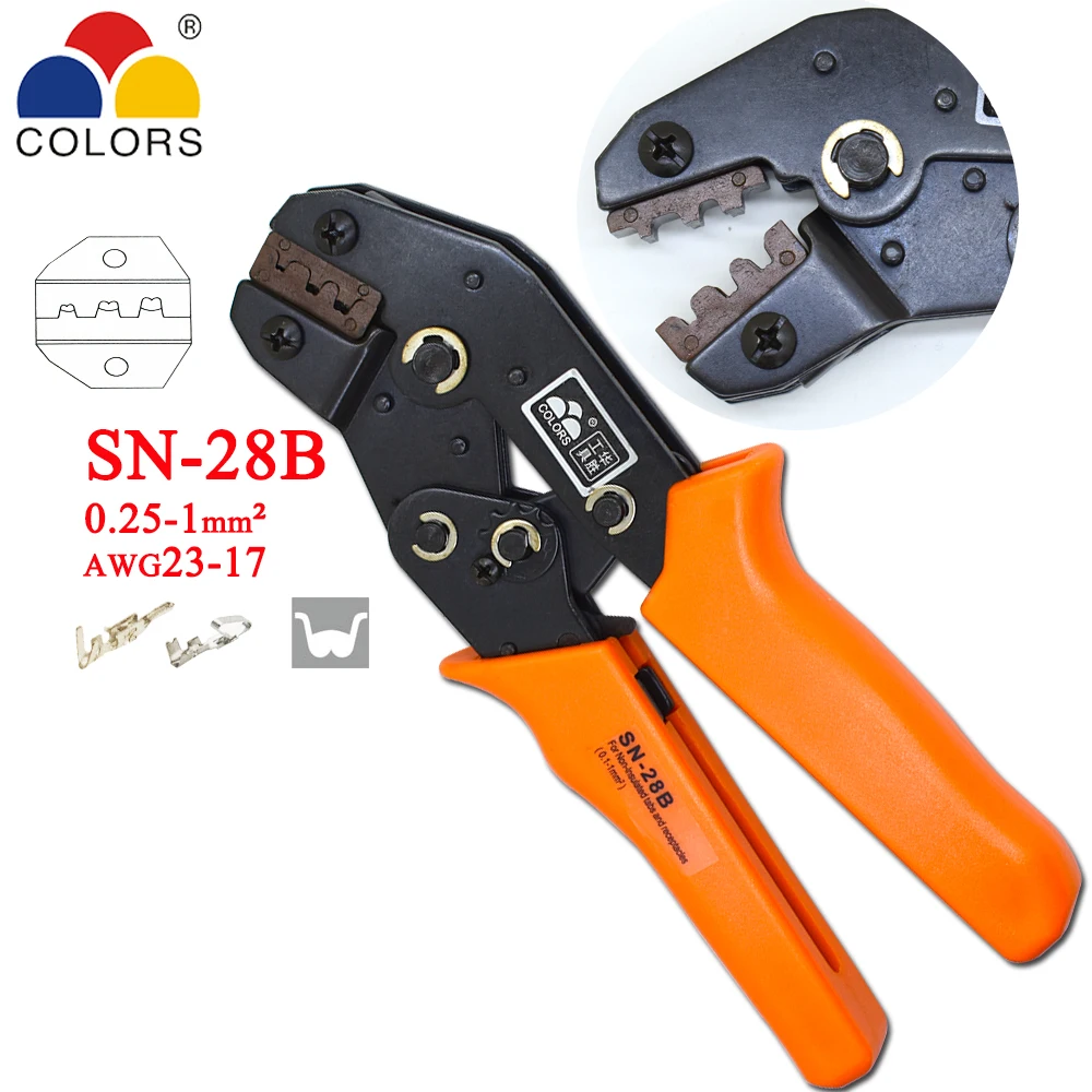 SN-28B MINI EUROP STYLE crimping tool crimping plier 0.25-1mm2 multi tool tools hands 28-18AWG
SN-28B MINI EUROP STYLE crimping tool crimping plier 0.25-1mm2 multi tool tools hands 28-18AWG