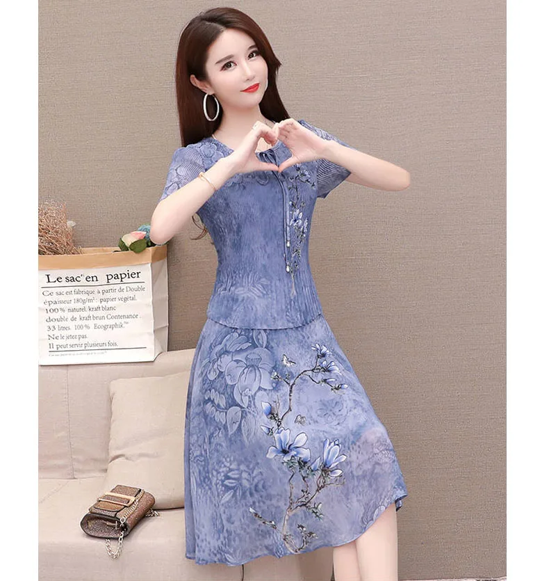 New Print Chiffon Dress Women Summer Short sleeve Fake two pieces Chiffon A-Line Dresses Female Elegant Beach Dresses SS027
New Print Chiffon Dress Women Summer Short sleeve Fake two pieces Chiffon A-Line Dresses Female Elegant Beach Dresses SS027
