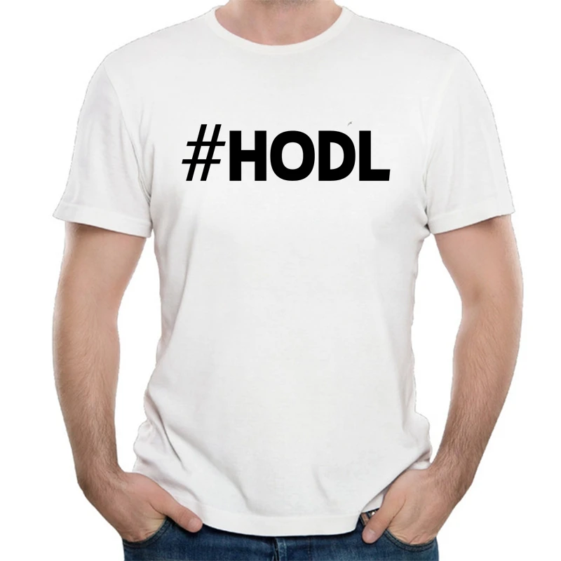Antidaazle Персонализированные Аутентичные Футболка для мужчин hodl Мужская футболка