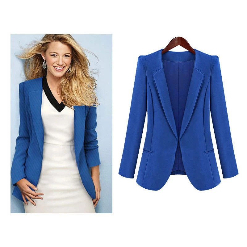 NEW Women Suit Blazer With Lining Spring Autumn Vogue Refresh Lady Blazers Womens Causal Slim Fit Jacket Blue/Black Color S-XL
NEW Women Suit Blazer With Lining Spring Autumn Vogue Refresh Lady Blazers Womens Causal Slim Fit Jacket Blue/Black Color S-XL