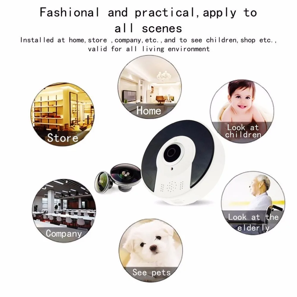 Kruiqi Home Security 1.3MP IP Camera Wireless WiFi Panoamic IP Camera Surveillance 960P Night Vision CCTV Baby Monitor 1280*960
Kruiqi Home Security 1.3MP IP Camera Wireless WiFi Panoamic IP Camera Surveillance 960P Night Vision CCTV Baby Monitor 1280*960