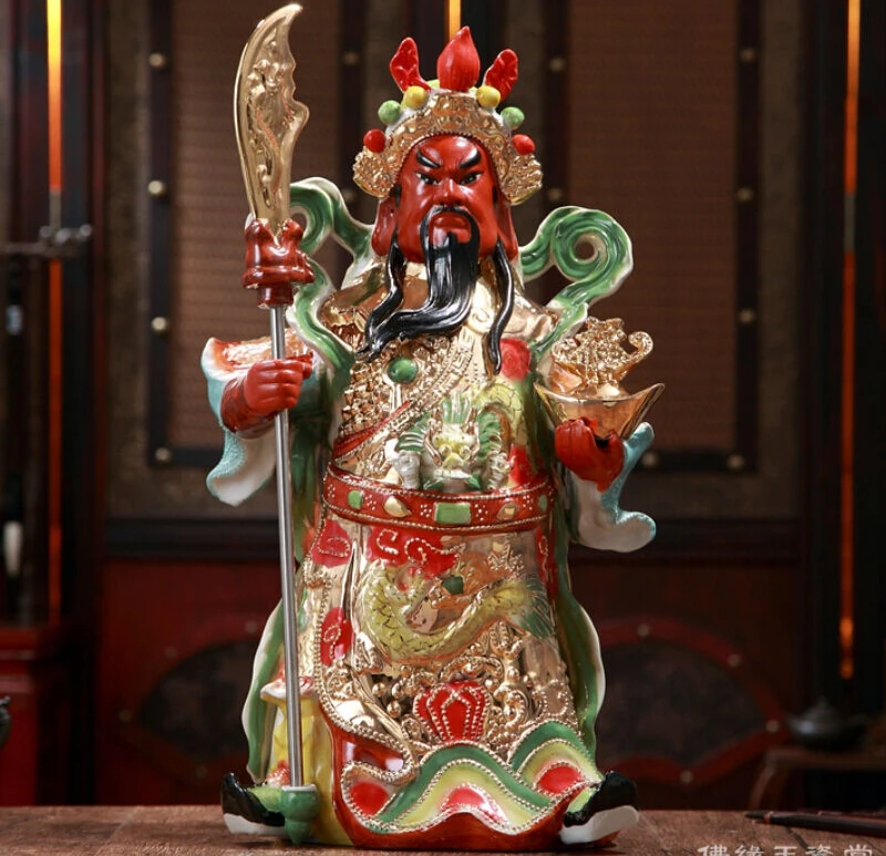 12 "Китай ручной работы Фарфор WUCAI Дракон Фортуна Guan-yu fine Guang Gong статуя
12 "Китай ручной работы Фарфор WUCAI Дракон Фортуна Guan-yu fine Guang Gong статуя