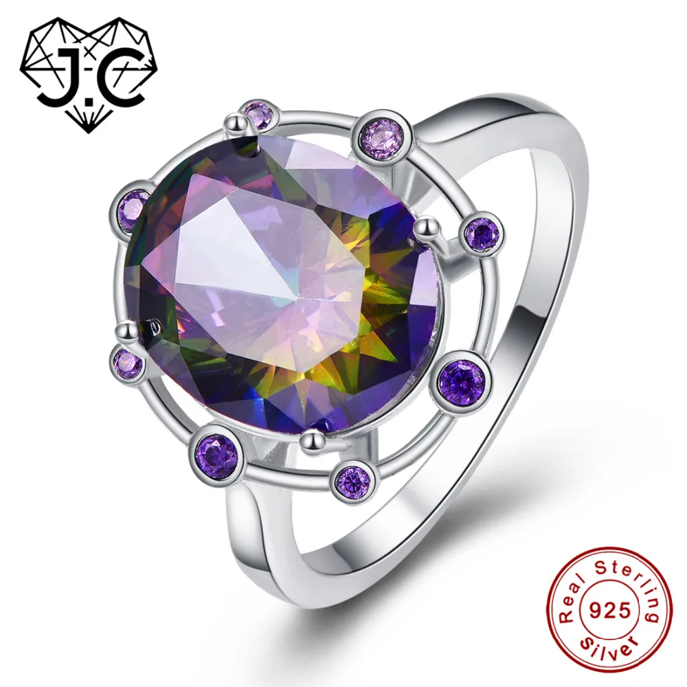 J.C High Quanlity Oval Rainbow Amethyst & Blue Pink Topaz Solid 925 Sterling Silver Ring Size 6 7 8 9 Women Luxury Fine Jewelry
J.C High Quanlity Oval Rainbow Amethyst & Blue Pink Topaz Solid 925 Sterling Silver Ring Size 6 7 8 9 Women Luxury Fine Jewelry