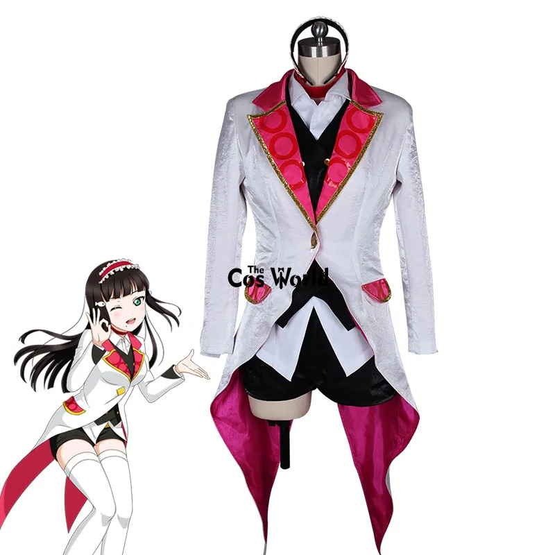 Love Live Sunshine Aqours Kurosawa Dia Mirai Ticket Coat Shirt Vest Pants Uniform Outfit Anime Cosplay Costumes
Love Live Sunshine Aqours Kurosawa Dia Mirai Ticket Coat Shirt Vest Pants Uniform Outfit Anime Cosplay Costumes