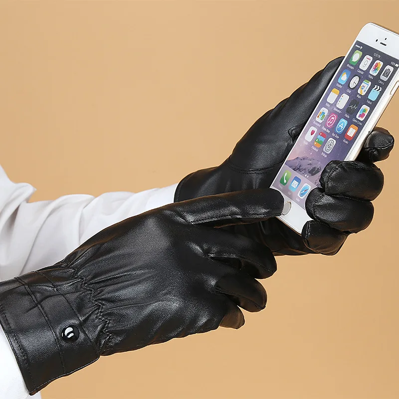 New Fashion Men Gloves Synthetic Leather Fashion Mens Wrist Gloves Mittens For men Warm Winter Gloves
New Fashion Men Gloves Synthetic Leather Fashion Mens Wrist Gloves Mittens For men Warm Winter Gloves