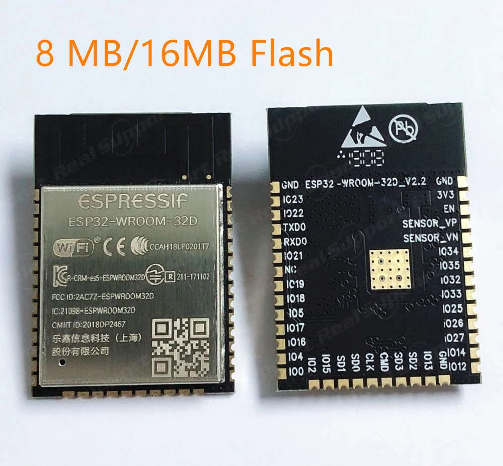 100 шт., Φ 8 Мб/16 Мб, флэш-память Wi-Fi + BT + BLE ESP32, модуль Espressif, оригинальная радиочастотная память
100 шт., Φ 8 Мб/16 Мб, флэш-память Wi-Fi + BT + BLE ESP32, модуль Espressif, оригинальная радиочастотная память