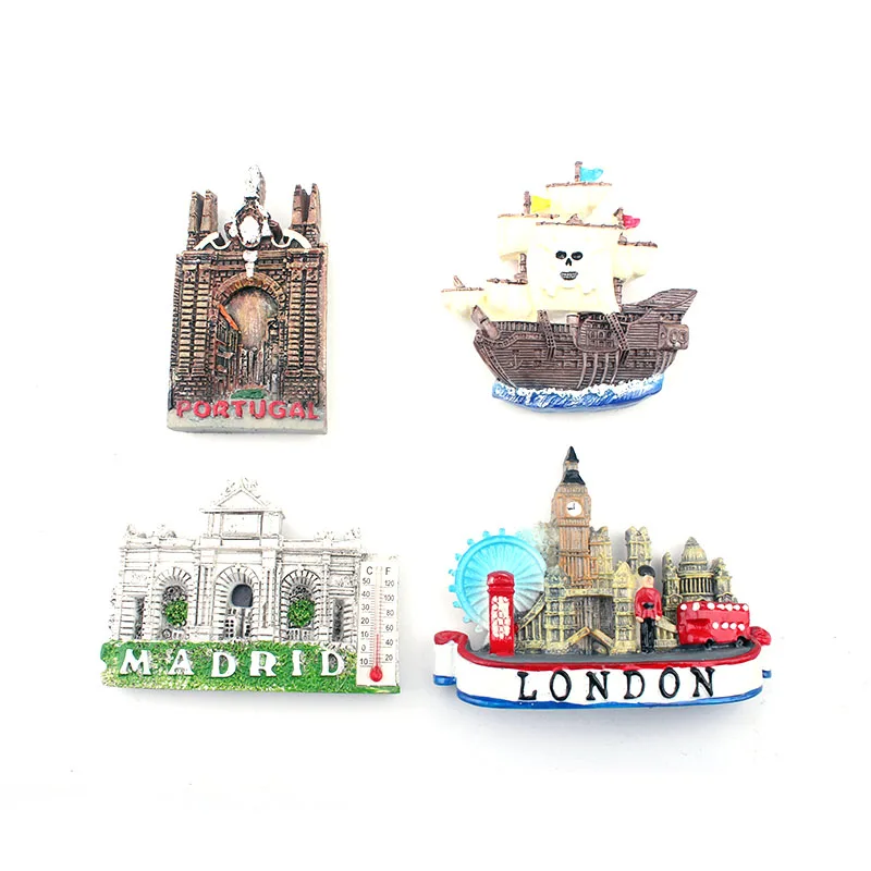 Португалия Marid Лондон Лодка 3D магниты на холодильник туристический сувенир