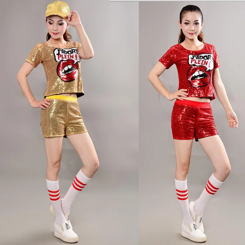 Nightclub DS Woman jazz dance Clothing Adult Lady Sequined dancewear Tops+Pants Female Hip-hop Stage wear dancing costumes
Nightclub DS Woman jazz dance Clothing Adult Lady Sequined dancewear Tops+Pants Female Hip-hop Stage wear dancing costumes
