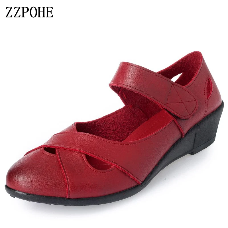 ZZPOHE 2018 summer shoes women leather casual wedges shoes sandals women's open toe pumps mother comfortable sandals
ZZPOHE 2018 summer shoes women leather casual wedges shoes sandals women's open toe pumps mother comfortable sandals