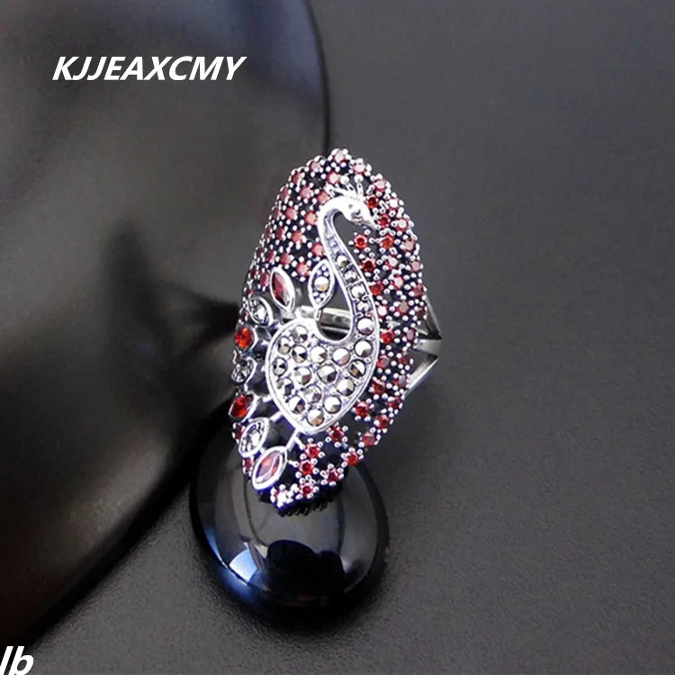 KJJEAXCMY Fine Jewelry 925 Thai Silver Inlay Sterling Peacock Open Ring Finger Lady Exaggerated Atmosphere
KJJEAXCMY Fine Jewelry 925 Thai Silver Inlay Sterling Peacock Open Ring Finger Lady Exaggerated Atmosphere
