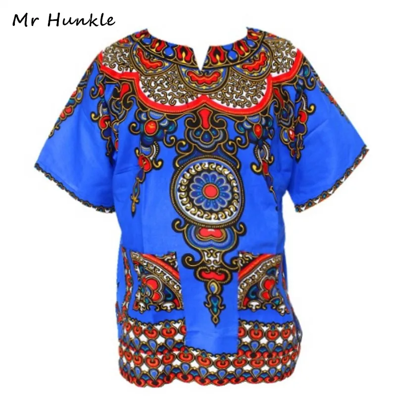 Mr Hunkle Топ Dashiki рубашка для женщин в винтажном стиле футболка с традиционным