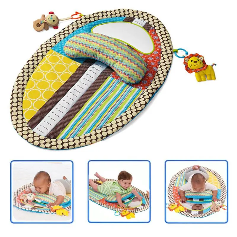 Tummy Time Activity Play Mat Ergonomic Plush Pillow Baby Mirror Squishy Toys Changing Pad Height Measure Chart Easy To Clean
Tummy Time Activity Play Mat Ergonomic Plush Pillow Baby Mirror Squishy Toys Changing Pad Height Measure Chart Easy To Clean