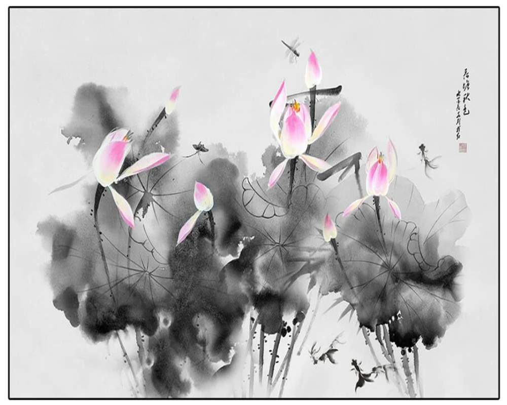 beibehang Custom Wallpaper 3D TV Backdrop Wall Chinese Simple Simple Ink and Wash Lotus Background Wall mural 3d wallpaper
beibehang Custom Wallpaper 3D TV Backdrop Wall Chinese Simple Simple Ink and Wash Lotus Background Wall mural 3d wallpaper