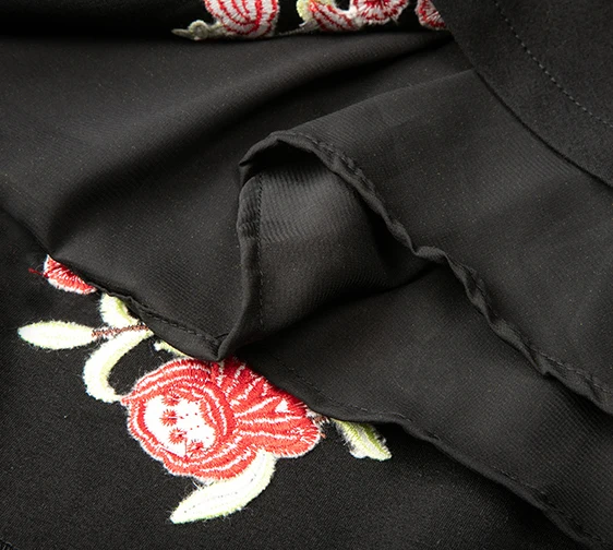 Queechalle New 2021 Autumn Dress Women Elegant Cross V neck Floral Embroidery Dress Black 3/4 Sleeve Slim A-line Vestidos 5XL
Queechalle New 2021 Autumn Dress Women Elegant Cross V neck Floral Embroidery Dress Black 3/4 Sleeve Slim A-line Vestidos 5XL