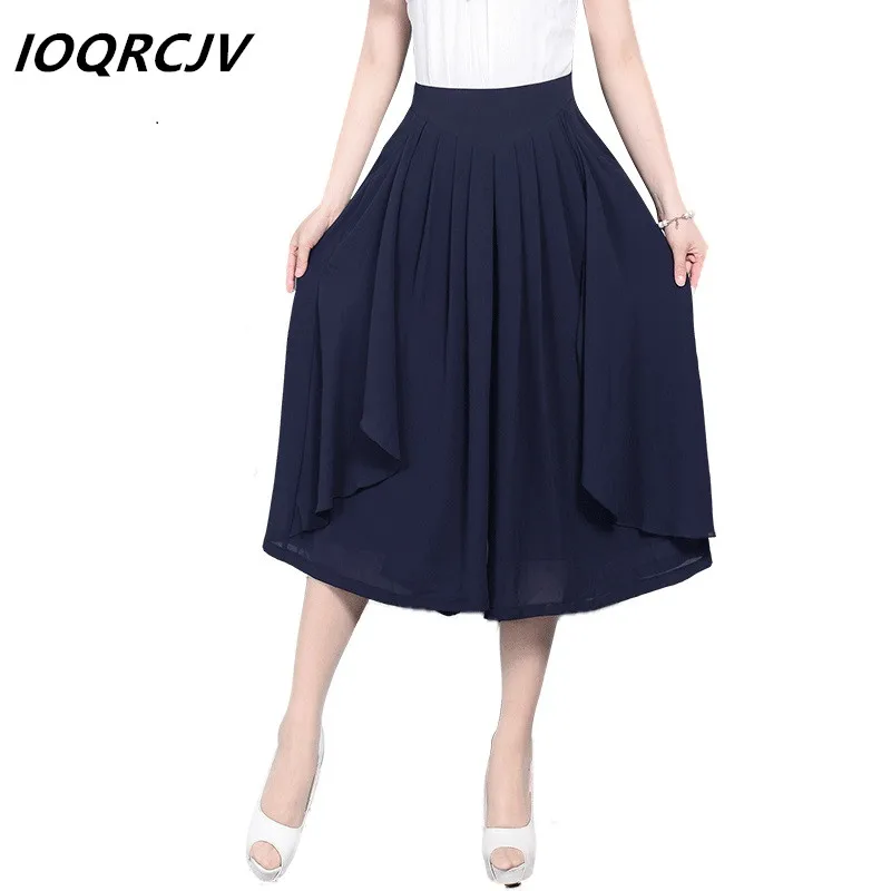 2019 New Summer Women Pants Elastic High Waist Chiffon Pleated Solid Wide Leg Pants 3 / 4 Pants Female Casual Fashion Ladies
2019 New Summer Women Pants Elastic High Waist Chiffon Pleated Solid Wide Leg Pants 3 / 4 Pants Female Casual Fashion Ladies