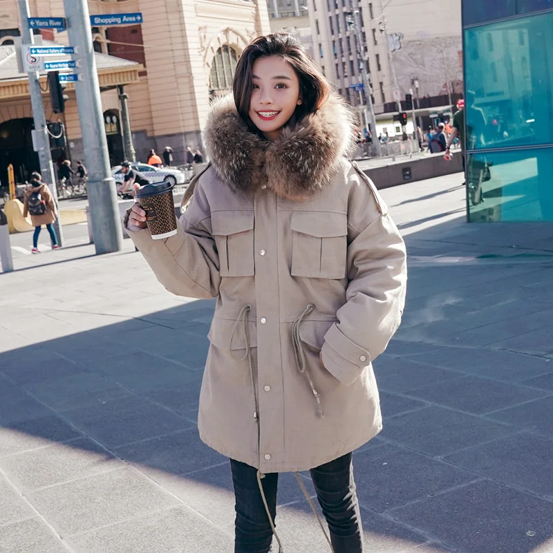 Large Fur Collar Hooded Wnter Coat Women Thickrn Warm Jacket 2019 New Korean Loose Long Parka Female Casual Snow Wear Overcoat
Large Fur Collar Hooded Wnter Coat Women Thickrn Warm Jacket 2019 New Korean Loose Long Parka Female Casual Snow Wear Overcoat
