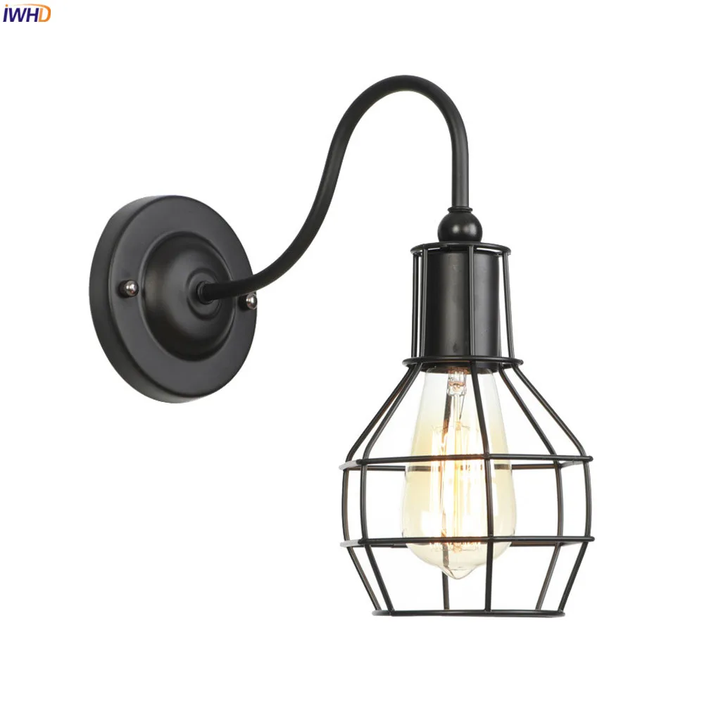 IWHD Black Iron Metal Edison Wall Sconce Home Living Room Stair Light Loft Industrial LED Wall Lamp Wandlamp Applique Murale
IWHD Black Iron Metal Edison Wall Sconce Home Living Room Stair Light Loft Industrial LED Wall Lamp Wandlamp Applique Murale