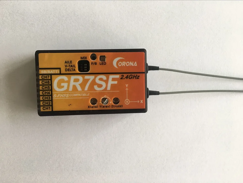 CORONA 2 4 7CH GR7SF S FHSS приемник buil in Gyro совместим с FUTABA T6J T8J 10J T14SG|Детали и аксессуары| |