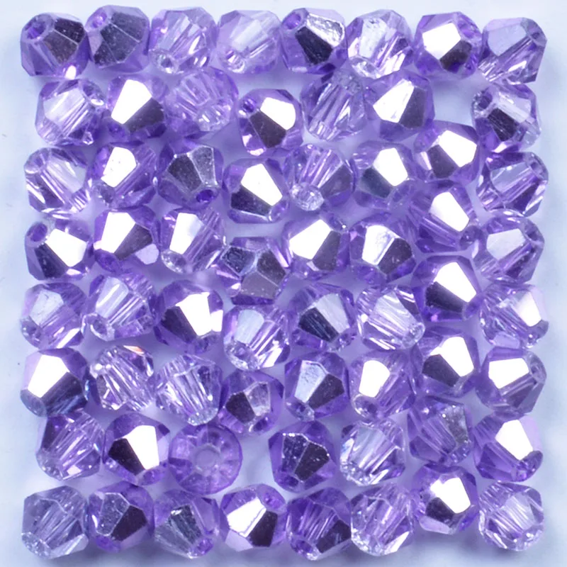 4mm 100pcs Austria Crystal Bicone Beads Purple AB Glass Beads Loose Spacer Bead 5301 For DIY Jewelry Making
4mm 100pcs Austria Crystal Bicone Beads Purple AB Glass Beads Loose Spacer Bead 5301 For DIY Jewelry Making