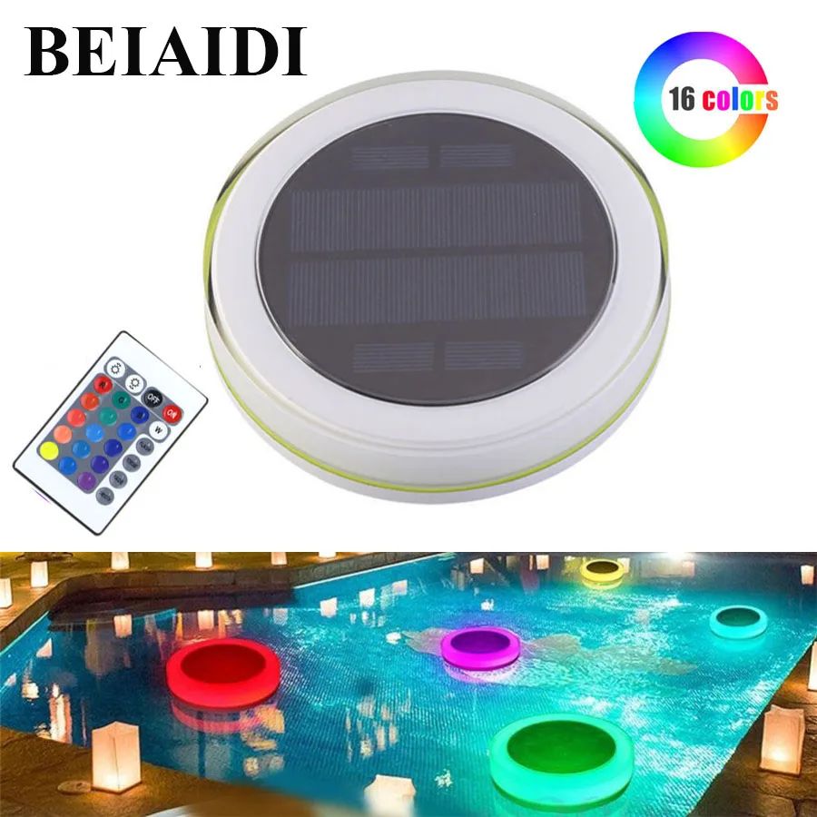 BEIAIDI 16 цветов солнечный светильник для бассейна RGB IP68 Водонепроницаемый Пруд фонтан плавающая лампа открытый бассейн вечеринка Декоративный Свет
BEIAIDI 16 цветов солнечный светильник для бассейна RGB IP68 Водонепроницаемый Пруд фонтан плавающая лампа открытый бассейн вечеринка Декоративный Свет