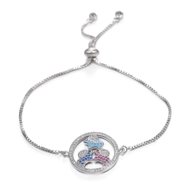JUYA Three sheep color pull bracelet zirconium round charm bracelet female fashion gold color bracelet set jewelry party gift
JUYA Three sheep color pull bracelet zirconium round charm bracelet female fashion gold color bracelet set jewelry party gift