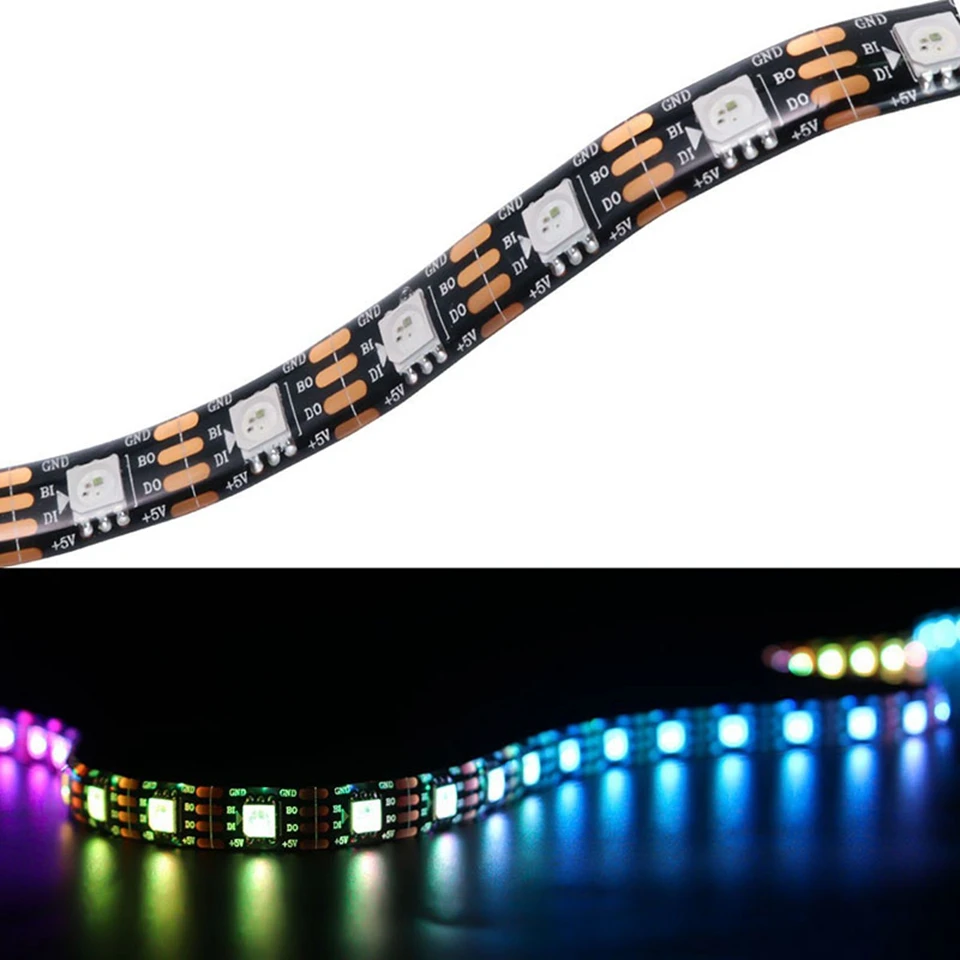 WS2813 led pixel strip 1/2/3/4/5m Dual-signal 30/60/144 pixels/leds/m IP30/IP65/IP67 waterproof DC5V RGB 2813 IC Led Strip light
WS2813 led pixel strip 1/2/3/4/5m Dual-signal 30/60/144 pixels/leds/m IP30/IP65/IP67 waterproof DC5V RGB 2813 IC Led Strip light
