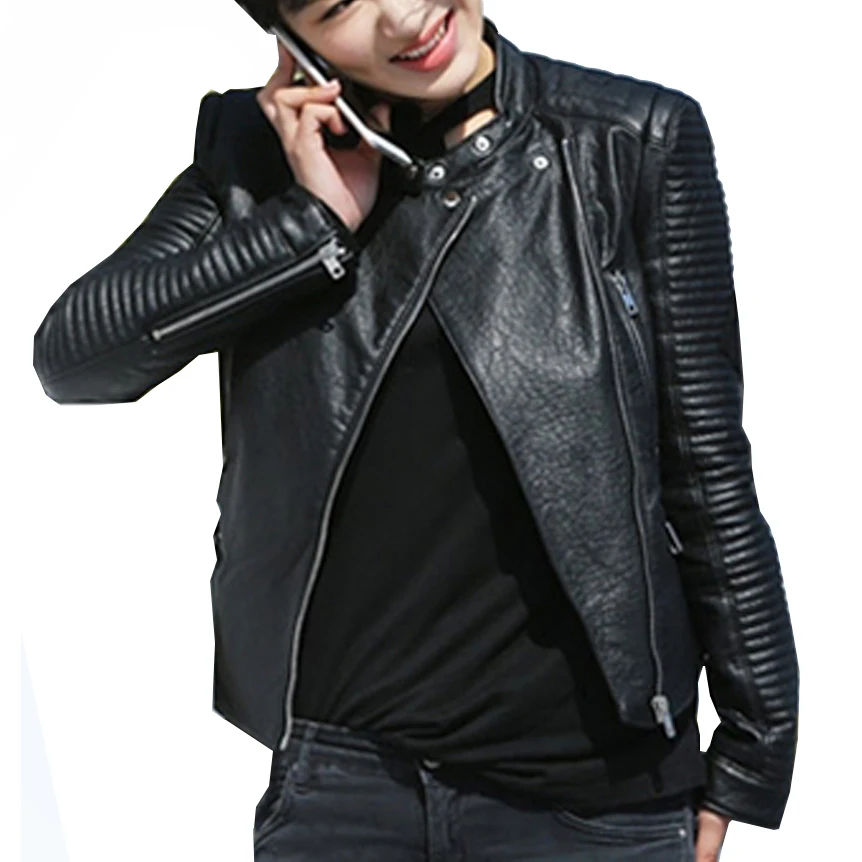 Plus Size sheepskin genuine Leather jacket women coat female Stand collar Striped sleeve Motorcycle cazadoras de cuero mujer
Plus Size sheepskin genuine Leather jacket women coat female Stand collar Striped sleeve Motorcycle cazadoras de cuero mujer