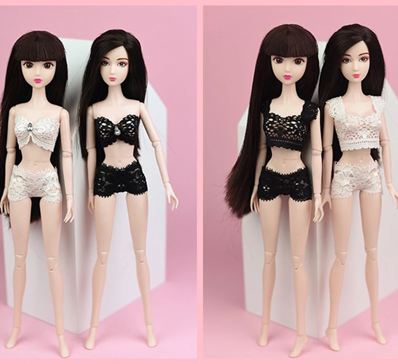 Sexy Pajamas Lingerie Lace Bra + Underwear Dress Clothes Girl Toy For Doll Clothes Accessories
Sexy Pajamas Lingerie Lace Bra + Underwear Dress Clothes Girl Toy For Doll Clothes Accessories