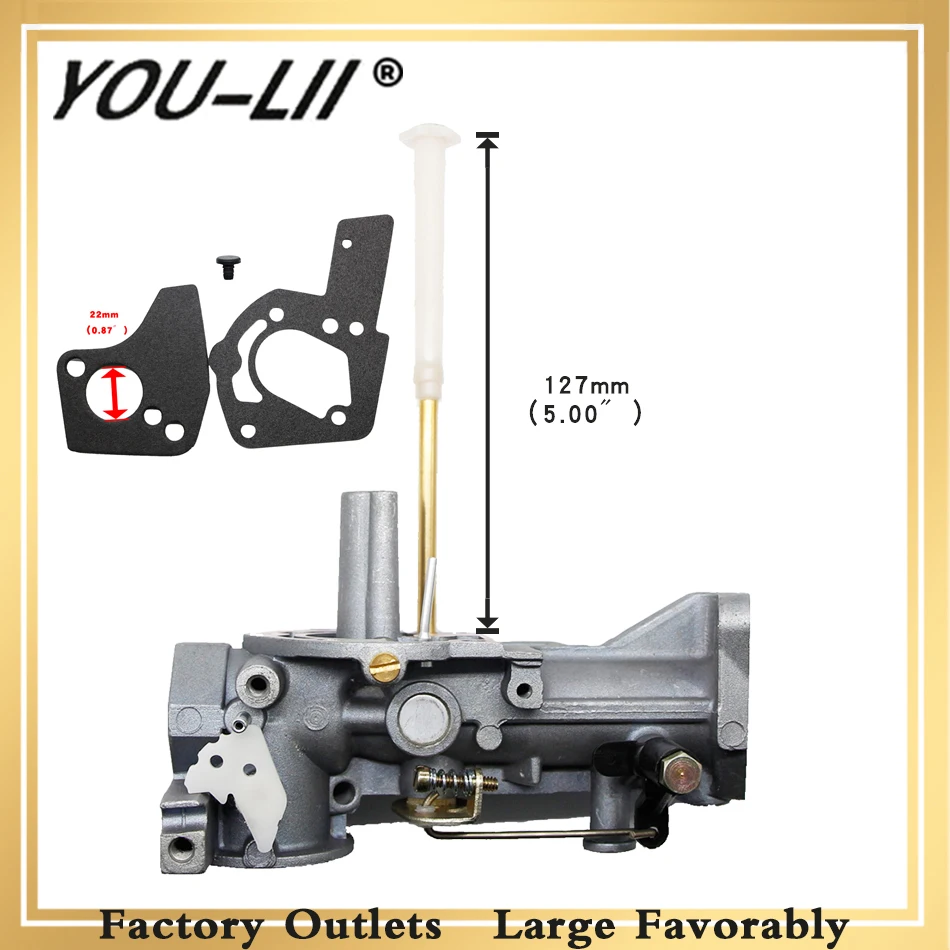 Карбюратор YOULII ДЛЯ Briggs & Stratton 498298 заменяет 692784 495951 495426 5hp|Карбюратор| |