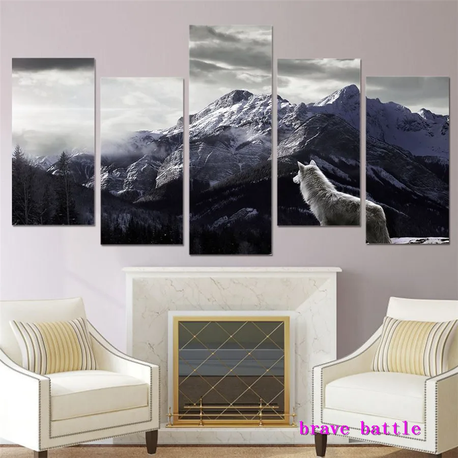 Snow Mountain Plateau Wolf Wolv Canvas Painting Living Room Home Decor Modern Mural Art Oil Painting
Snow Mountain Plateau Wolf Wolv Canvas Painting Living Room Home Decor Modern Mural Art Oil Painting