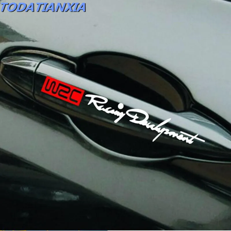 4 x стилизованные модные двери наклейки на ручку для bmw f30 focus 3 qashqai j10 camry octavia a7 kia