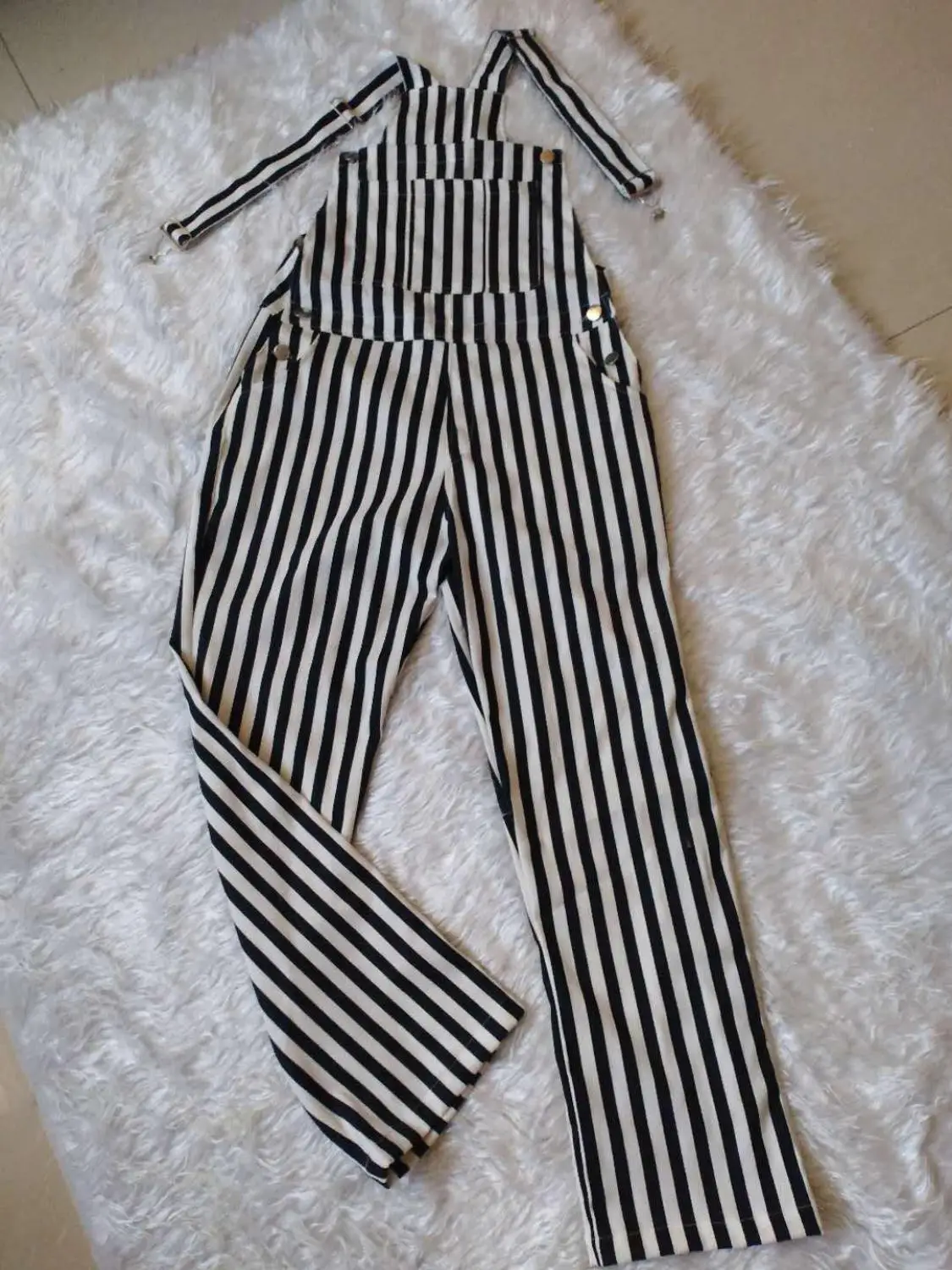 Striped Overalls Women Casual Pant Streetwear Romper Jumpsuit Female Suspender Strap Playsuit Plus Size Combinaison
Striped Overalls Women Casual Pant Streetwear Romper Jumpsuit Female Suspender Strap Playsuit Plus Size Combinaison