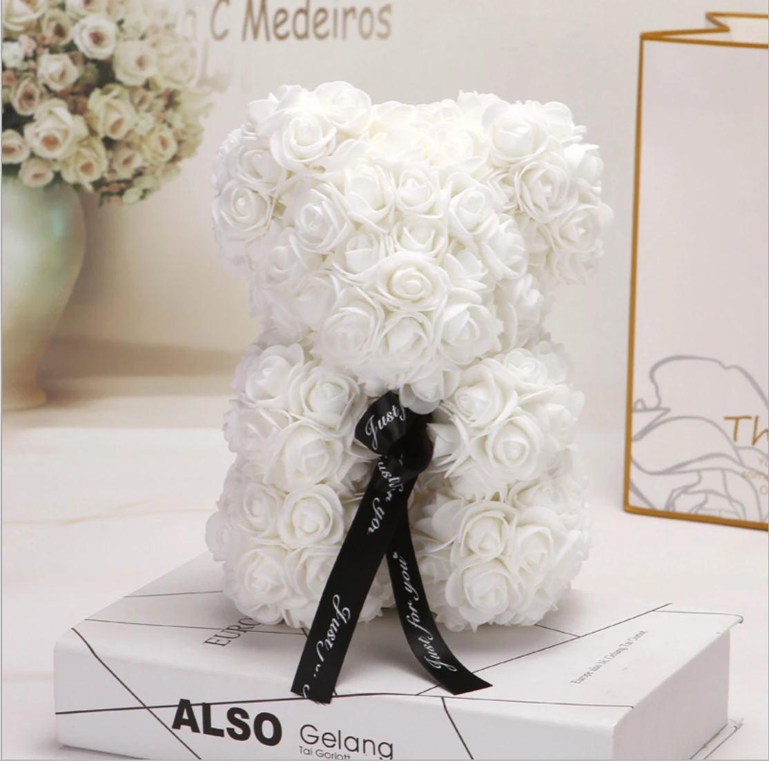 Teddy Bear Rose Flowers 25cm Artificial Festival Birthday Wedding Decoration Rose Bear Romantic Valentines Day Gift Wholesale
Teddy Bear Rose Flowers 25cm Artificial Festival Birthday Wedding Decoration Rose Bear Romantic Valentines Day Gift Wholesale