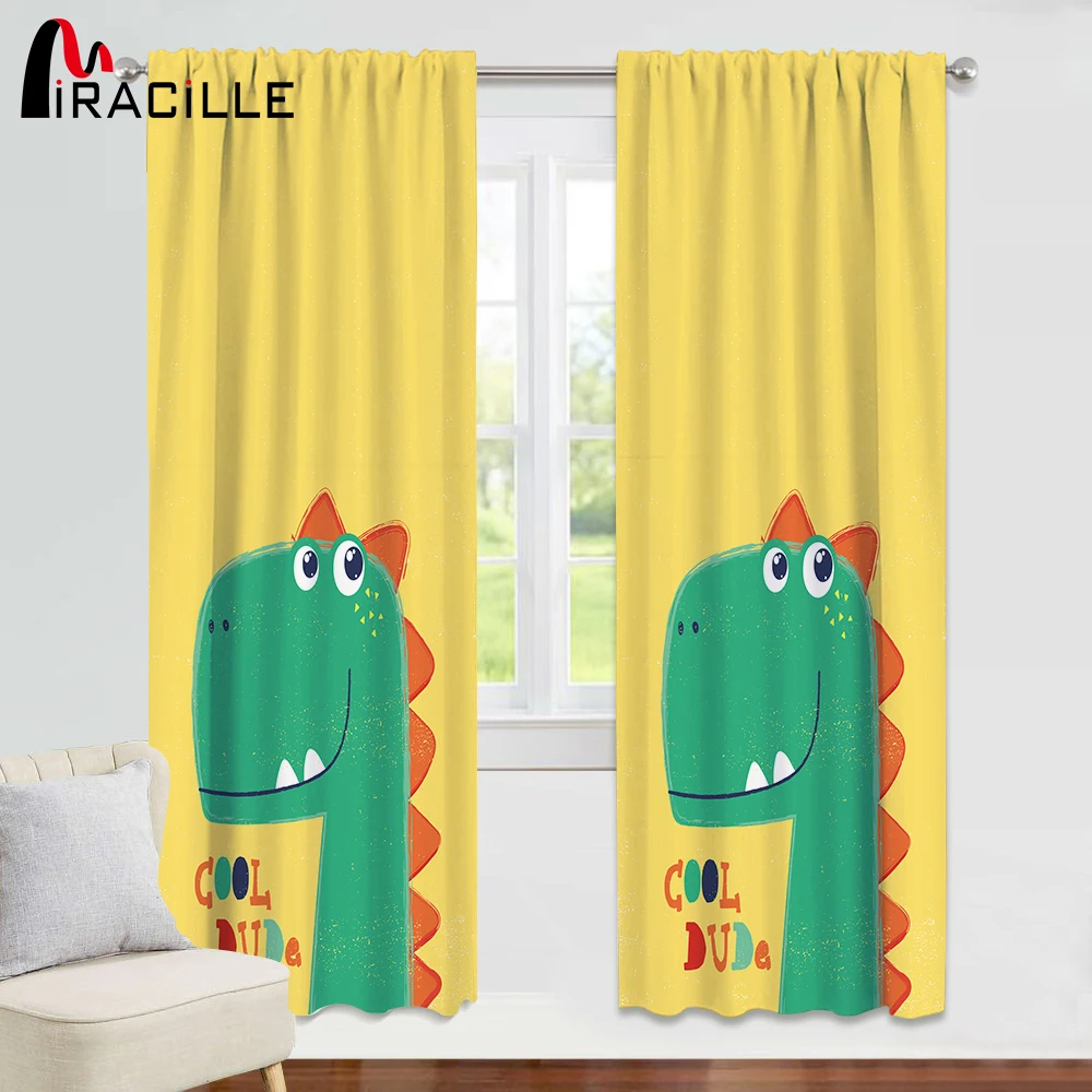 Miracille Cartoon Living Room Curtains Dinosaur Printed Curtain For Kids Bedroom Cute Blackout Window Treatment Drapes 1/2pcs
Miracille Cartoon Living Room Curtains Dinosaur Printed Curtain For Kids Bedroom Cute Blackout Window Treatment Drapes 1/2pcs