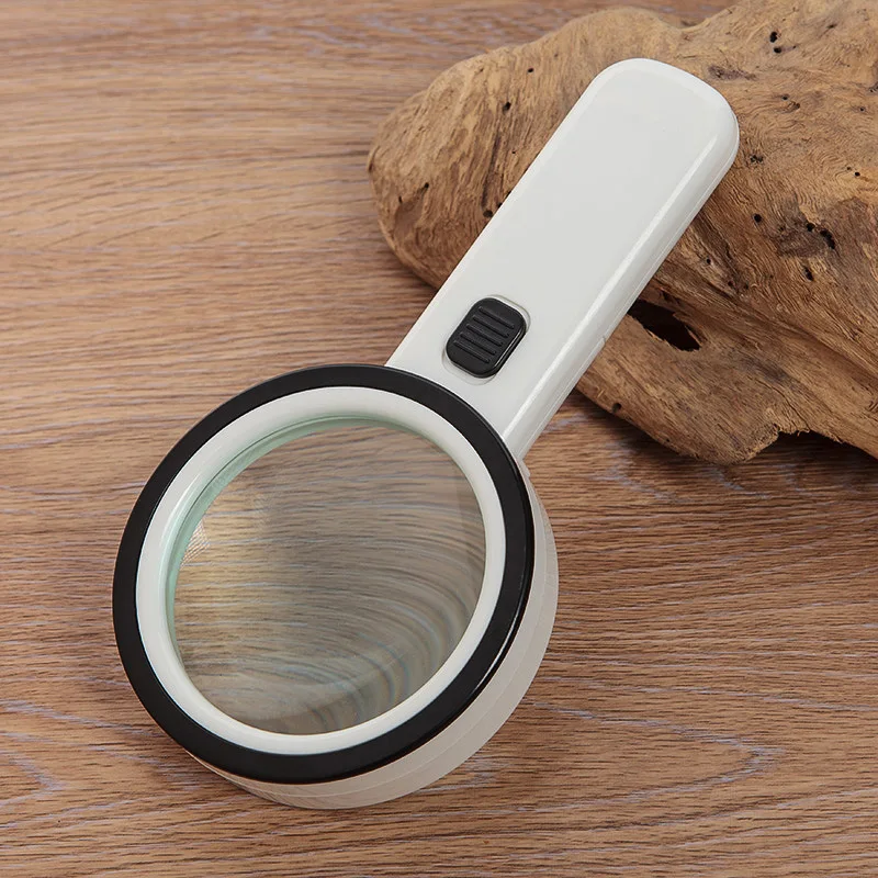 10X 90mm Hand-held Magnifiers with 12 LED Jewelry Loupe Reading Magnifying Glass Lens with UV Money Detect Lamp Powered
10X 90mm Hand-held Magnifiers with 12 LED Jewelry Loupe Reading Magnifying Glass Lens with UV Money Detect Lamp Powered