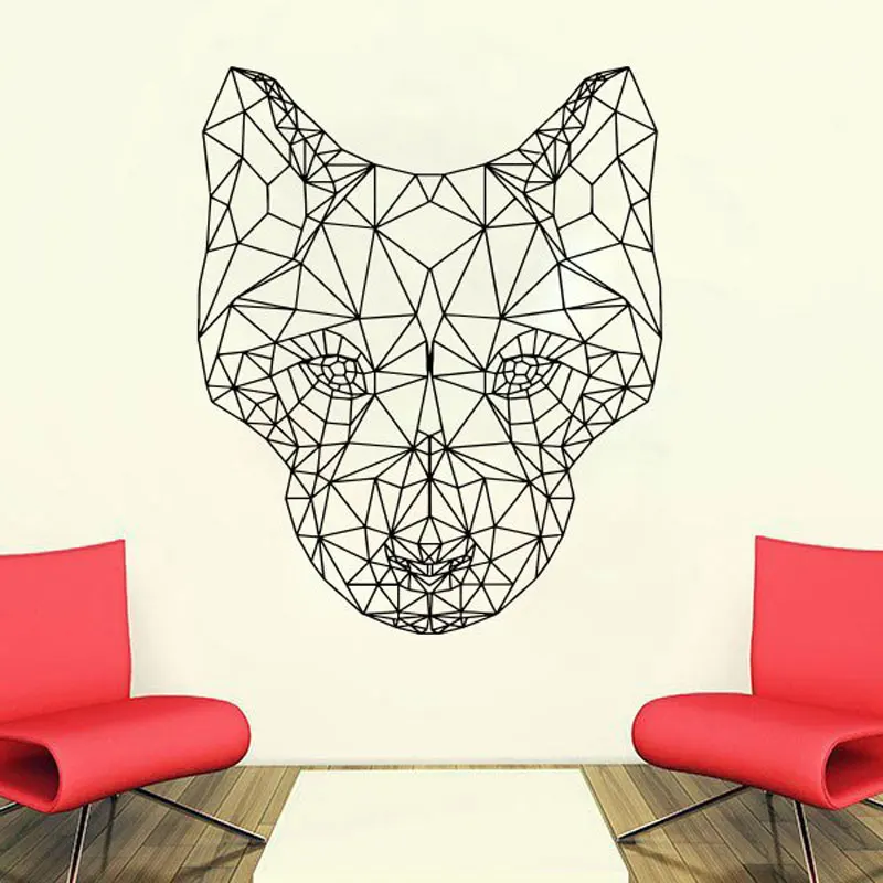 Geometric Wolf Dog Animals Anime Wall Decal Scandi Minimalistic Vinyl Sticker Monochromatic DIY Murals JH13
Geometric Wolf Dog Animals Anime Wall Decal Scandi Minimalistic Vinyl Sticker Monochromatic DIY Murals JH13
