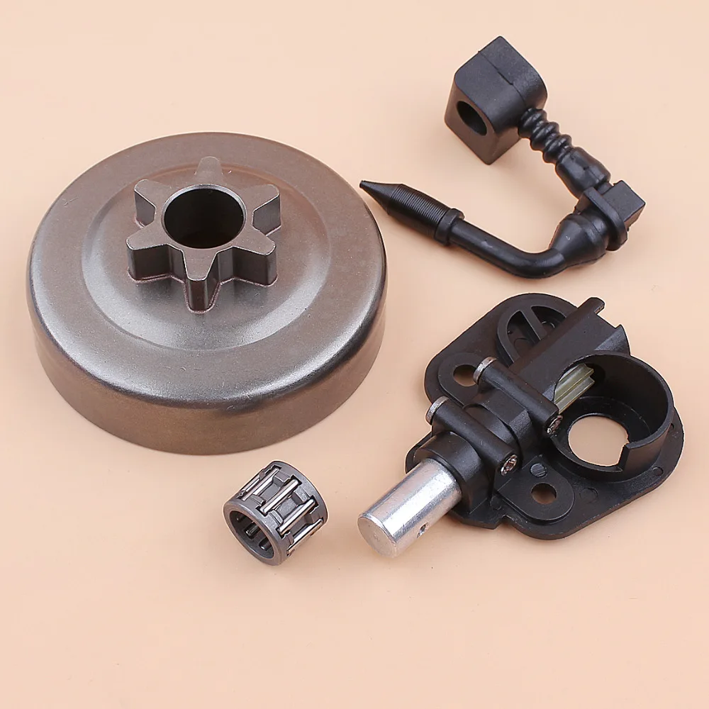 3/8" Clutch Drum Sprocket Oil Pump Kit for Partner 350 351 352 370 371 390 420 Chainsaw Replacement Parts 530047061 530071259
3/8" Clutch Drum Sprocket Oil Pump Kit for Partner 350 351 352 370 371 390 420 Chainsaw Replacement Parts 530047061 530071259