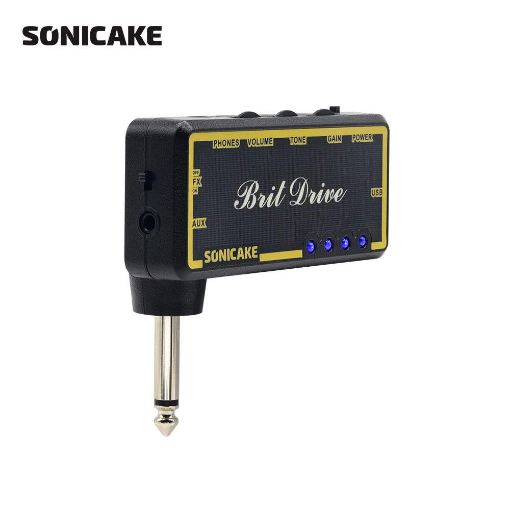 SONICAKE профессиональный мини гитарный усилитель карманный мощности Микронаушники