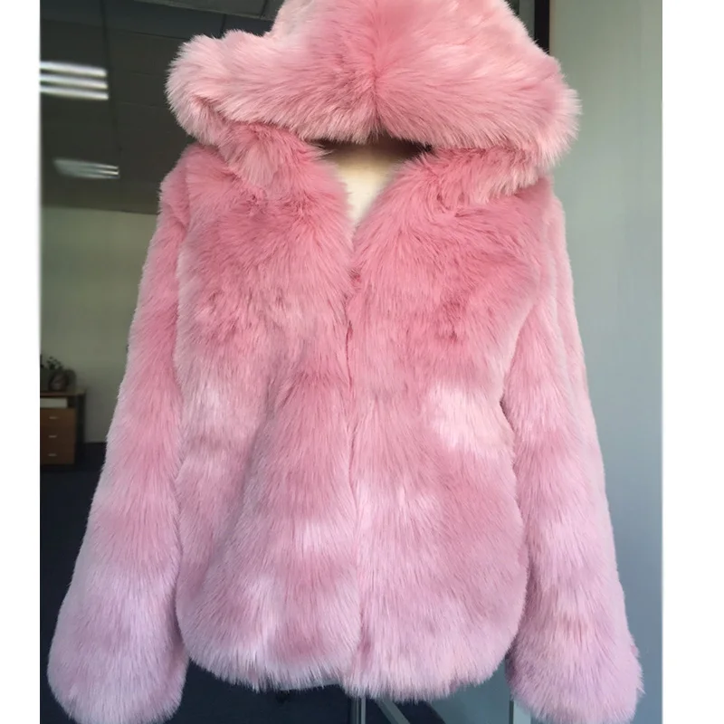 Fashion Winter Faux Fox Fur Coat Women Autumn Parkas Warm Thicken Shorts Hooded Jackets Black Pink Fur Coats Female Streetwear
Fashion Winter Faux Fox Fur Coat Women Autumn Parkas Warm Thicken Shorts Hooded Jackets Black Pink Fur Coats Female Streetwear