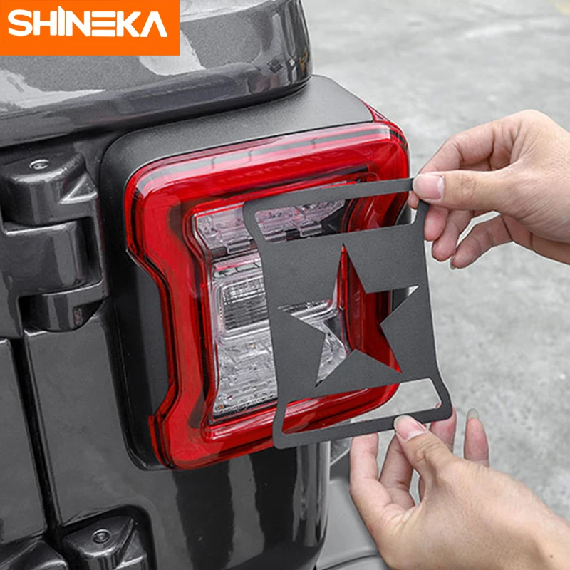 SHINEKA Metal Lamp Hoods for Jeep Wrangler JL Rear Tail Light Cover Decoration Guard for Jeep JL Wrangler 2018 Accessories
SHINEKA Metal Lamp Hoods for Jeep Wrangler JL Rear Tail Light Cover Decoration Guard for Jeep JL Wrangler 2018 Accessories