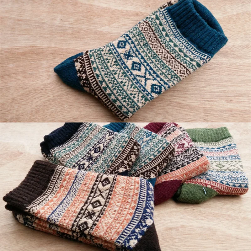 5Pairs New Men Sock Winter Thick Wool Vintage Calcetine Sock Personalized Fashion Sock Retro Style Warm Wool Odor-resistant Sock
5Pairs New Men Sock Winter Thick Wool Vintage Calcetine Sock Personalized Fashion Sock Retro Style Warm Wool Odor-resistant Sock