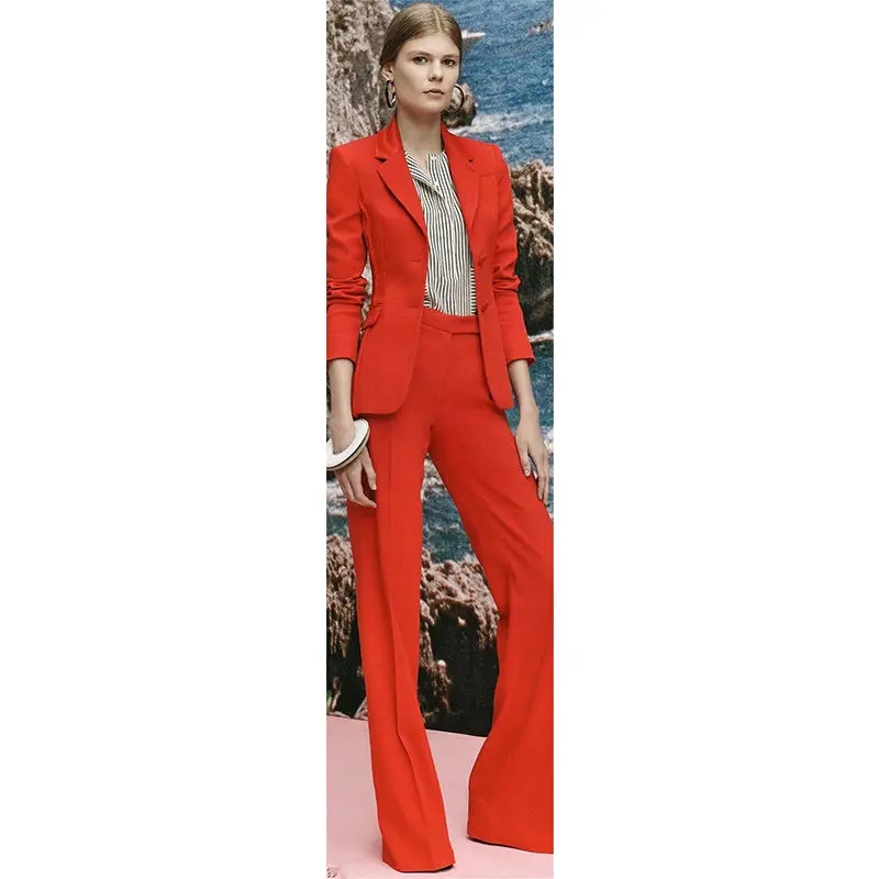 Fashion Red Womens Formal Elegant Pants Suits Female Office Uniform Ladies Trouser Suits Outfits B250
Fashion Red Womens Formal Elegant Pants Suits Female Office Uniform Ladies Trouser Suits Outfits B250