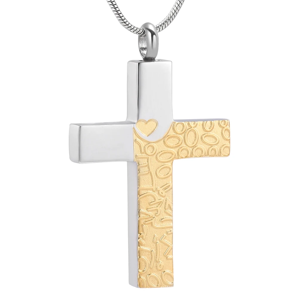 10037 Two Tone Hot Selling Stainless Steel Cross Cremation Pendant Memorial Urn Necklace Funeral Ashes Holder Keepsake Jewelry
10037 Two Tone Hot Selling Stainless Steel Cross Cremation Pendant Memorial Urn Necklace Funeral Ashes Holder Keepsake Jewelry