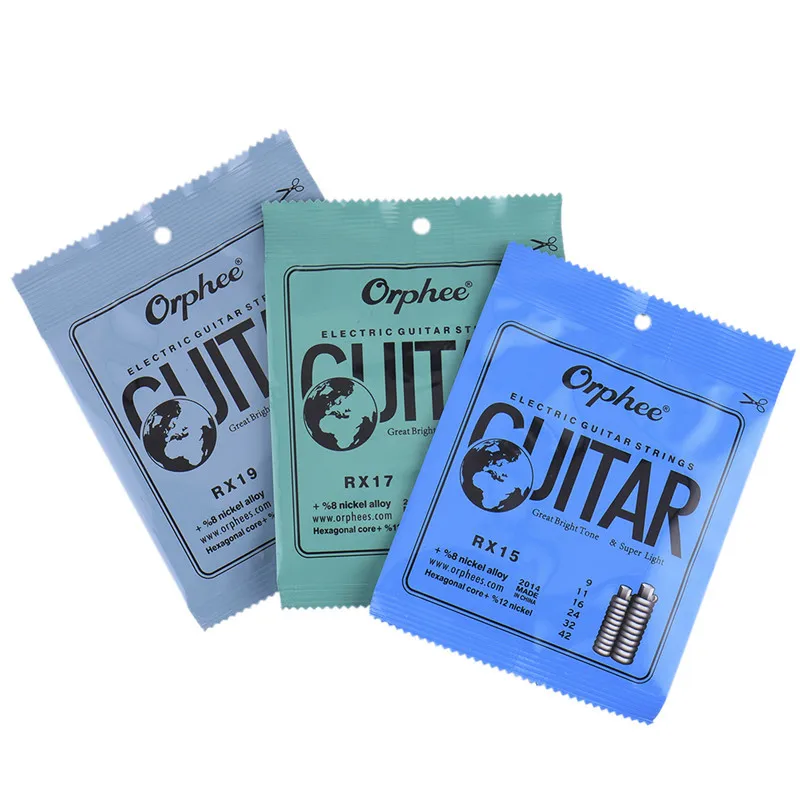 6pcs Full Set Electric Guitar Strings E \ B \ G \ D \ A \ E Guitarra Part Moderate Hexagonal Carbon Steel Phosphor Bronze
6pcs Full Set Electric Guitar Strings E \ B \ G \ D \ A \ E Guitarra Part Moderate Hexagonal Carbon Steel Phosphor Bronze